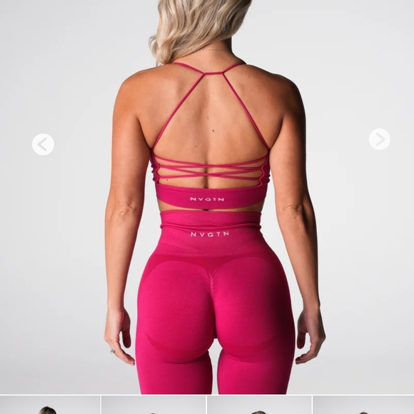 NVGTN Set - Winterberry Cascade Bra And Shorts - Picture 1 of 4